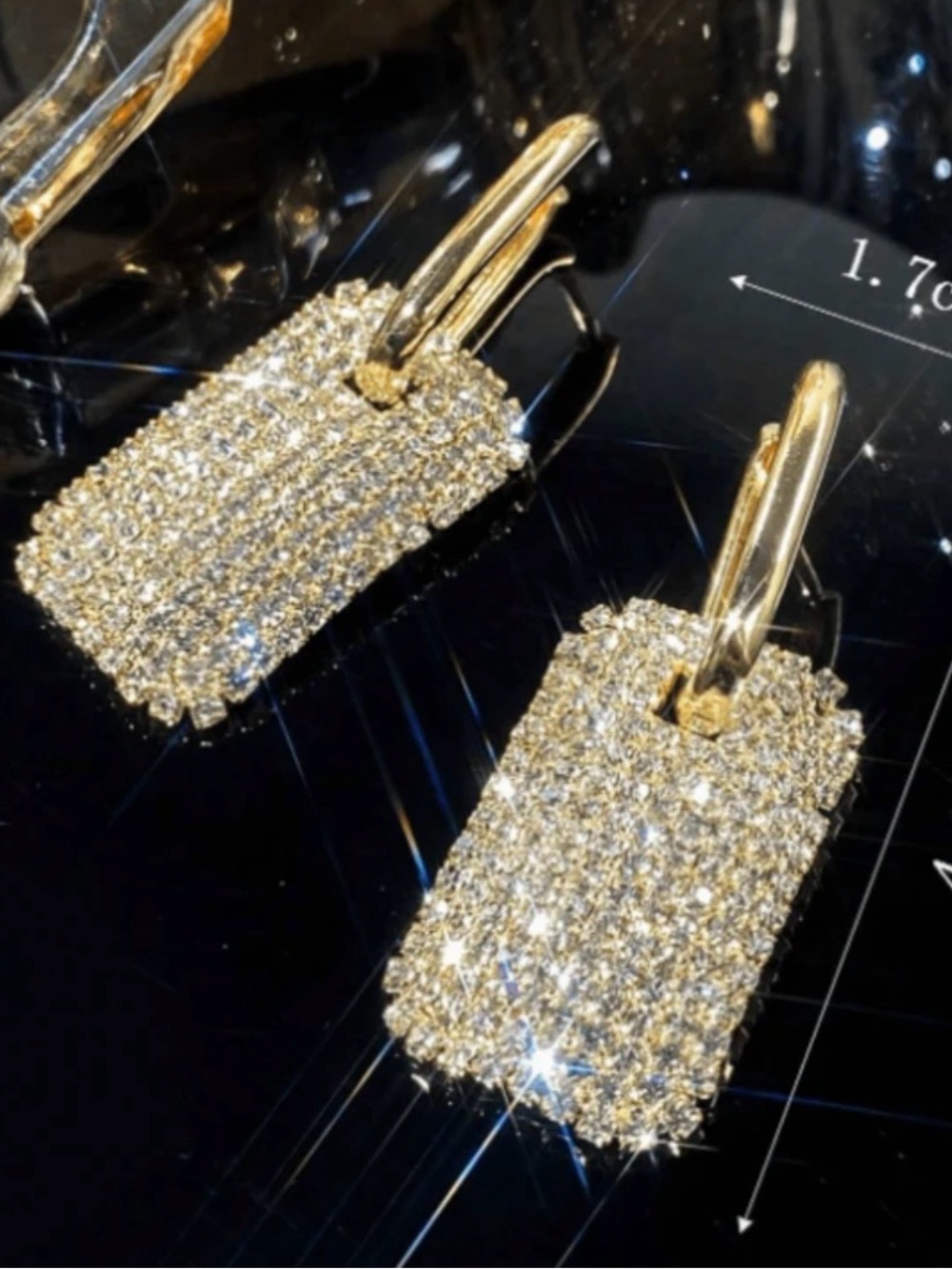 Gold and Silver Sparkling Earrings NWOT